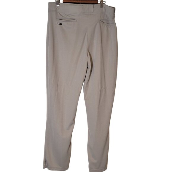 Adidas Baseball Softball Pants Men's Size XL Gray Straight Leg Climalite - Picture 3 of 7